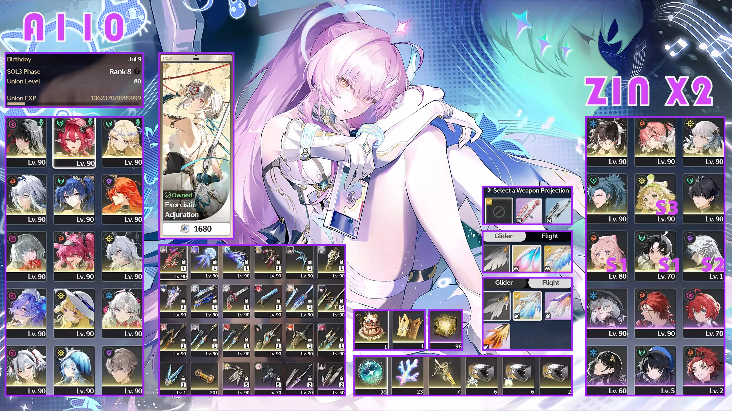 Acc VIP nhiều Char Trấn